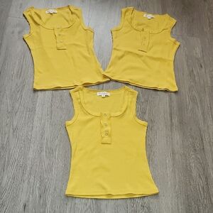 Sunny Yellow Sleeveless Top